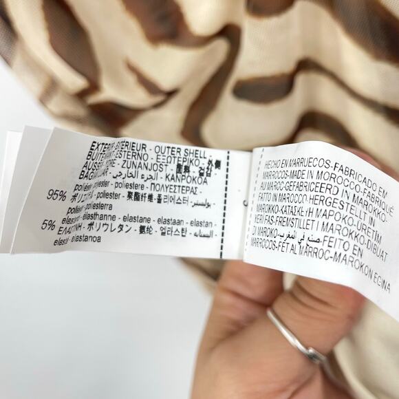 Zara | NWT Animal Print Mesh Maxi Dress - 8088/032/037 M - Picture 13 of 13